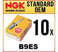 NGK B9ES Set 10 Bougies De Allumage Original