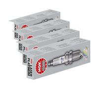 NGK Bougie d'allumage 1748 Électrode centrale en platine 1-électrode de masse Antiparasitage 5kOhm avec siège à garniture plate Raccord-SAE fixe Ouverture de la clé: 16 mm Longueur du filetage: 19,0mm