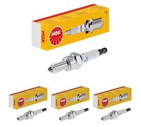 NGK Bougie d'allumage 2305 Électrode centrale en nickel 2-électrodes de masse Antiparasitage 5kOhm avec siège à garniture plate Raccord-SAE fixe Ouverture de la clé: 16 mm Longueur du filetage: 19,0mm