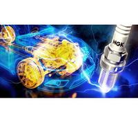 NGK Bougie d'allumage 3975 Raccord-SAE avec vis Électrode centrale en nickel 1-électrode de masse pas d'antiparasitage avec siège à garniture plate Ouverture de la clé: 20,8 mm Longueur du filetage: