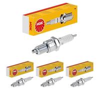 NGK Bougie d'allumage 4669 Raccord-SAE avec vis Électrode centrale en nickel 1-électrode de masse pas d'antiparasitage avec siège à garniture plate Ouverture de la clé: 20,8 mm Longueur du filetage: