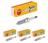 NGK Bougie d'allumage 5444 Électrode centrale en nickel 1-électrode de masse Antiparasitage 5kOhm avec siège à joint conique Raccord-SAE fixe Ouverture de la clé: 16 mm Longueur du filetage: 25,0mm