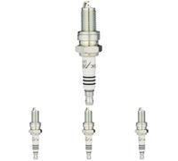 NGK Bougie d'allumage 5545 Raccord-SAE avec vis Électrode centrale à l'iridium 1-électrode de masse Antiparasitage 5kOhm avec siège à garniture plate Ouverture de la clé: 18 mm Longueur du filetage: