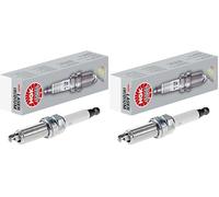 NGK Bougie d'allumage 6043 Électrode centrale à l'iridium 1-électrode de masse Antiparasitage 1kOhm avec siège à garniture plate Raccord-SAE fixe Ouverture de la clé: 14 mm Longueur du filetage: