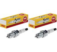 NGK Bougie d'allumage 6953 Électrode centrale en nickel 1-électrode de masse Antiparasitage 5kOhm avec siège à garniture plate Raccord-SAE fixe Ouverture de la clé: 16 mm Longueur du filetage: 19,0mm