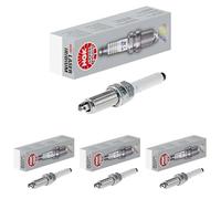 NGK Bougie d'allumage 90912 avec siège à joint conique & Finition de la bague de connecteur (en forme de coupe) & Électrode centrale à l'iridium & 1-électrode de masse Ouverture de la clé: 14 mm