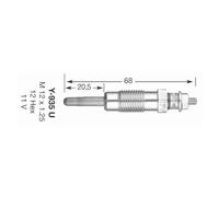 NGK Bougie de préchauffage Diesel 11,0V Ouverture de la clé:12 mm Filetage:M12 x 1,25 Version de bougie de préchauffage:Bougie de préchauffage métallique Compatible avec FIAT Ducato II Van 230L, OPEL