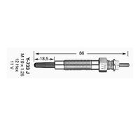 NGK Bougie de préchauffage 6592 métallique pour MITSUBISHI L400/L200