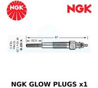 Ngk Brillant Prise (Diesel Moteurs) - Pièce N° : Y-107R - Stock N° :1229 - x1