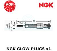 Ngk Brillant Prise (Diesel Moteurs) - Pièce N° : Y-181T - Stock N° :2728 - x1