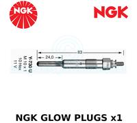 Ngk Brillant Prise (Diesel Moteurs) - Pièce N° : Y-730U - Stock N° :2273 - x1