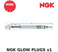 Ngk Brillant Prise (Diesel Moteurs) - Pièce N° : Y-748U - Stock N° :5000 - x1