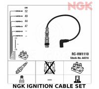 Ngk Câble Allumage Set (Câbles HT ) - Stk N° :44316 , Pièce N° : RC-VW1110