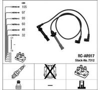NGK 7312 Kit de câbles d'allumage