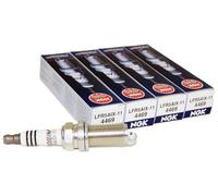 NGK Iridium IX LFR5AIX-11 Lot de 4 bougies d'allumage compatibles avec Toyota Camry LE 2010-2014 2,5 L/2494 cc