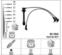 NGK Kit de câbles d'allumage Jeu De Câbles d'Allumage 9617 pour TOYOTA