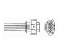 NGK Sonde lambda 1525 après catalyseur Compatible avec OPEL Vectra C CC Z02 Vectra C Berline Z02 Vectra C Caravan Z02 Signum CC Z03, VAUXHALL Vectra Mk II C CC Z02