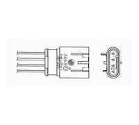 NGK Sonde Lambda Règle-sonde Convient pour Panda de Fiat 1.1 1.2 Punto Van 0056