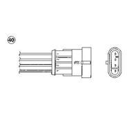 NGK Sonde Lambda Régulatrice Compatible Pour Fiat Grande Punto 1.4 1.2