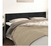 NGM - NEUF Accessoire lit avec rangement Noir - Têtes de lit 2 pcs - noir - 80x5x78/88cm Velours 190 779382716505
