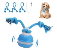 NGOKPYD Jouet Interactif pour Chien - Balle Interactive Chien, 3 Modes de Jeu, éMet des Cris d'oiseaux, Accompagné de Cordes à MâCher, IdéAl pour Les Petits Chiens et Chiots, PréVient L'Ennui