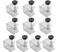NGOSUET Lot de 10 pinces en C - Mini serre-joints à vis - Pince de table - Pinces en métal robuste pour serre-joints, pinces et tendeurs - Pour le travail du bois DIY
