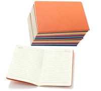 NGOSUET Lot de 24 carnets de notes A5 lignés - 30 feuilles/60 pages - Couverture kraft - 8 couleurs - 100 g/m² - Carnet de croquis A5 ligné - Pour bureau, école - 21 x 14 cm