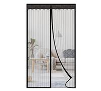 NGreen Porte moustiquaire magnétique renforcée - Rideau en maille robuste et crochet et boucle sur tout le cadre, empêche les moustiques d'entrer, convient aux tout-petits et aux chiens, aucun outil