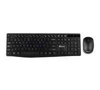 NGS ALLUREKIT Kit de Clavier Multimédia et Souris 1200dpi sans Fil 2.4GHz (QWERTY Espagnol)