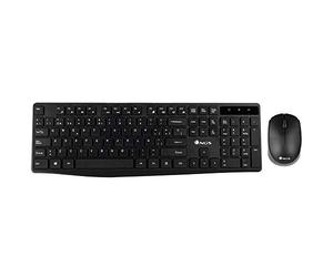 NGS ALLUREKIT Kit de Clavier Multimédia et Souris 1200dpi sans Fil 2.4GHz (QWERTY Portugais)