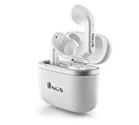 NGS ARTICA Crown White- Casque sans Fil, Autonomie de 32 Heures, Microphone de Haute Qualité, Commandes Tactiles, Blanc