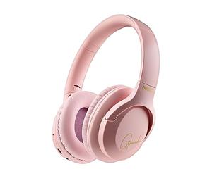 NGS Artica Greed Pink - Casque Supra-aural sans Fil, Compatible avec la Technologie Bluetooth, Léger et Pliable, Microphone Intégré, Batterie 40h, Couleur Rose