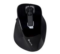 NGS Bow Black - Souris sans Fil RF 2,4Ghz, Souris Optique Wireless 800/1200/1600dpi pour Ordinateur, Scroll + 5 Boutons, Ergonomie Droitiers, Noir