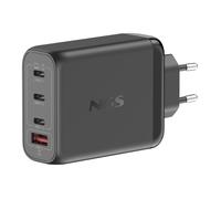 Ngs Bud 140w:Chargeur Mural Universel 140w Avec 4 Ports : 3 Usb-C+1 Usb-A. Chargement Rapide Et Sûr. Chargement Simultané.