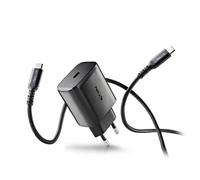 NGS BUD 45W-C : adaptateur secteur de 45W avec 1 sortie USB-C (PD & PPS) et câble de 1,5 mètre inclus. Compact. GaN. Chargement rapi