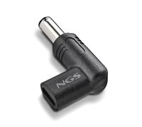 NGS BUD-AS Kit adaptateur de prise CC 6,0 mm (ID 3,7 mm) 19,5–20 V USB 100W angle 90°