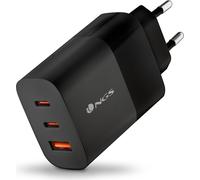 Ngs Bud USB Charger 65W GaN 3 Ports Universal Quick Charge Black AC