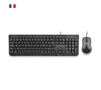 NGS Ensemble clavier et souris Cocoa Kit – USB – Optique 1000 dpi – 5 boutons – AZERTY – Noir