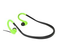 NGS Cougar - Écouteurs avec micro - intra-auriculaire - montage derrière le cou - filaire - jack 3,5mm - vert