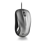 NGS Crew - Souris Optique 1200dpi avec Câble USB, Souris pour Ordinateur ou o Laptop avec 2 Boutons, Ambidextre, Gris