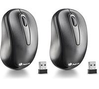 NGS Easy Gamma - Souris Optique sans Fil 1200 DPI avec Nano Récepteur USB avec Connexion USB, 2,4 GHz, Roulette + 2 Boutons (Lot de 2)