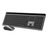 NGS Technology Kit Clavier et Souris Eclipse – Silencieux Rechargeable Multi-mode (2.4GHz, BT1, BT2)