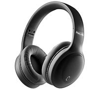 NGS Artica Glacier Black - Casque Compatible avec la Technologie Bluetooth | Aigus nets et coussinets rembourrés pour séries ou jeux vidéo. Microphone mains libres intégré et arceau réglable de tête.