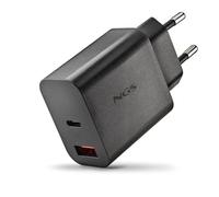 NGS ERA 20W : GaN Chargeur mural universel 20W avec 2 ports : USB-C + USB-A. Chargement rapide et sûr. Grande compatibilité. Charge
