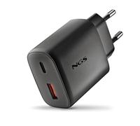Chargeur secteur NGS Era 1x USB-C + 1x USB-A 45W (Noir)