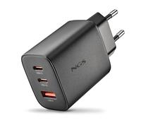 Chargeur secteur NGS Era 2x USB-C + 1x USB-A 65W (Noir)