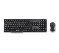 Ngs Euphoria Kit FRENCH: Ensemble Clavier et souris sans fil. Récepteur Nano USB pour Ordinateur Portable, PC - Noir. DISPOSITION: FRANÇAIS - AZERTY G