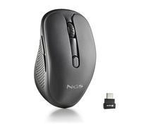 NGS | Evo JOT, Souris sans Fil Rechargeable multimode, 2,4 GHz + Bluetooth 5.0 et 5.1, 800/1200/1600 dpi, Boutons Silencieux, Connexion USB-C