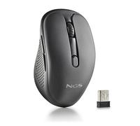 NGS Souris sans fil Evo Rust Black – Rechargeable 2,4GHz, Silencieuse, 800/1200/1600, Noir