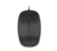NGS Flame Black - Souris Optique 1000dpi avec Câble USB, Souris pour Ordinateur ou o Laptop avec 3 Boutons, Ambidextre, Noir